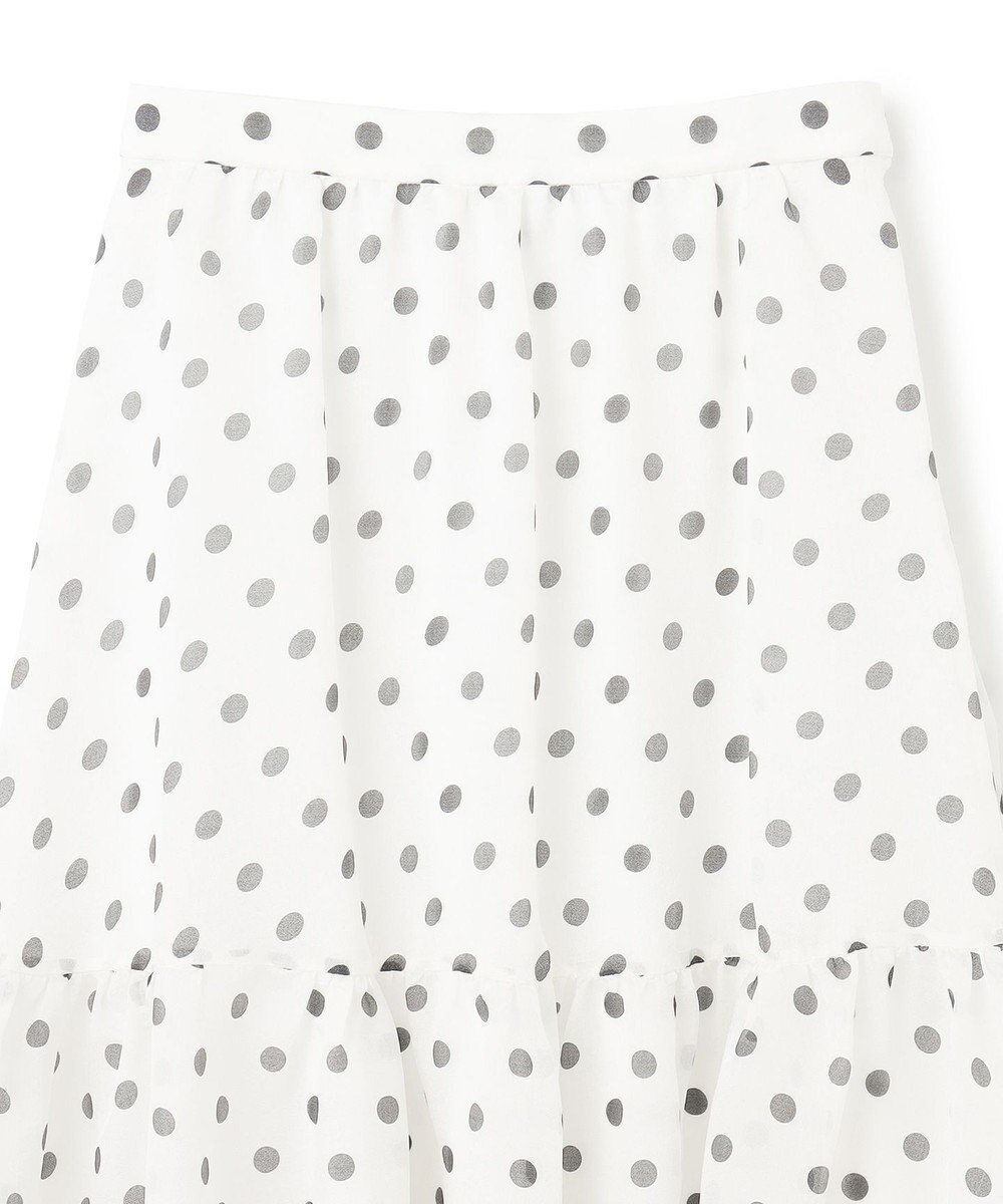 GRACE CONTINENTAL シアードットプリントスカート 