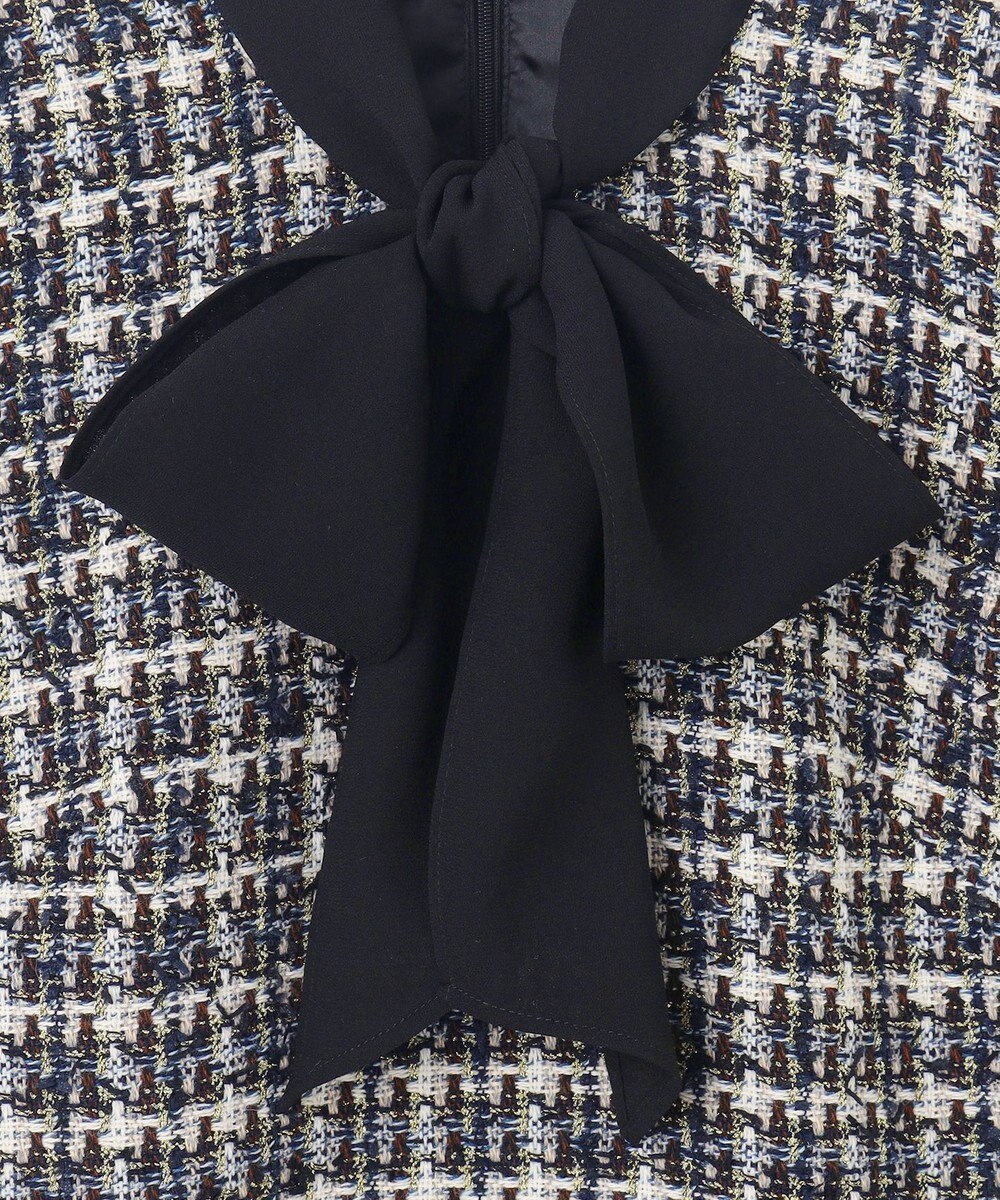 GRACE CONTINENTAL ツイードコンビワンピース 