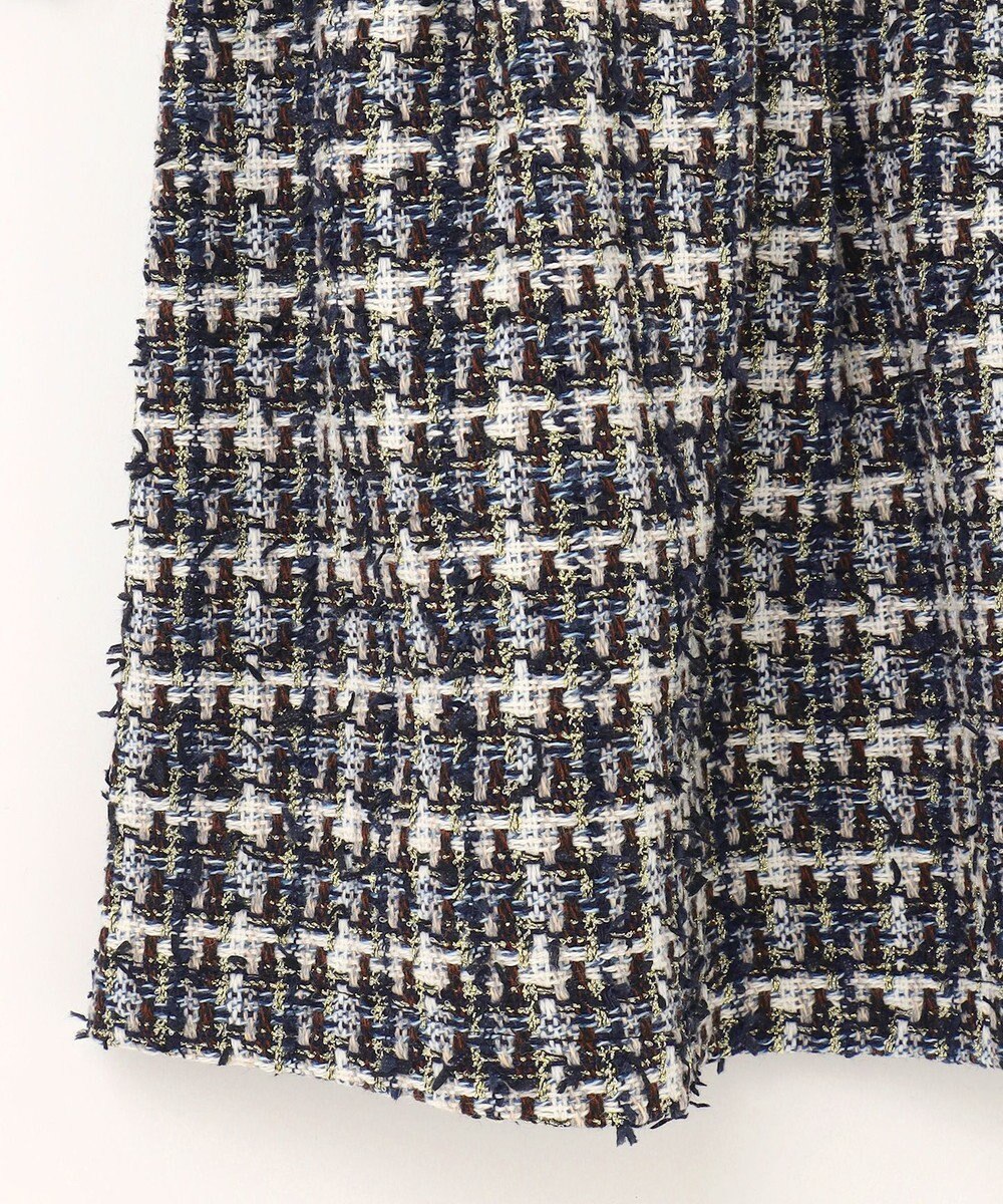 GRACE CONTINENTAL ツイードコンビワンピース 