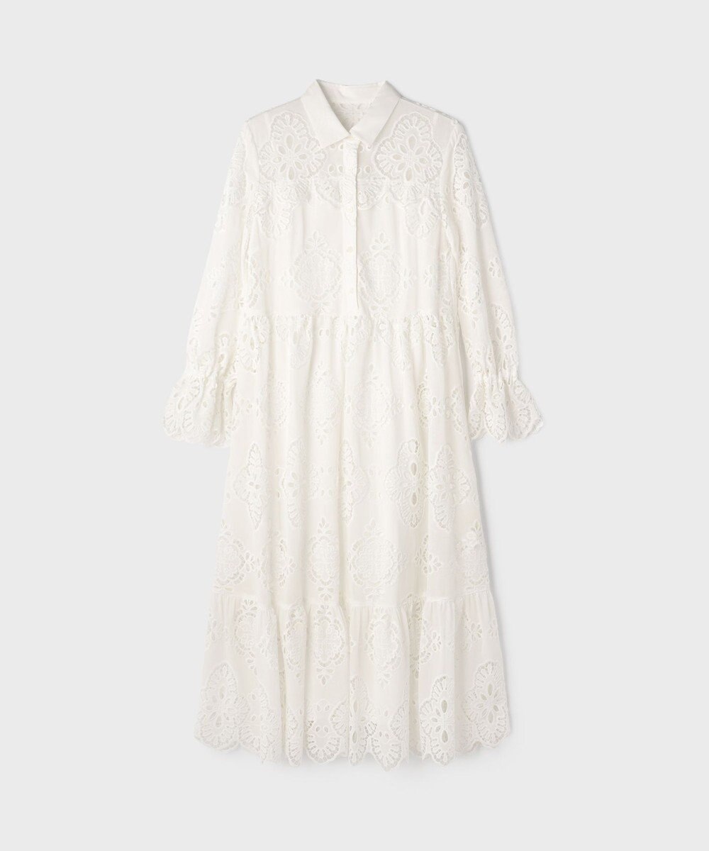 GRACE CONTINENTAL カットワーク刺繍ワンピース 