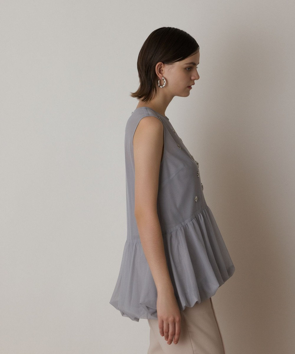 GRACE CONTINENTAL バルーンチュールトップ