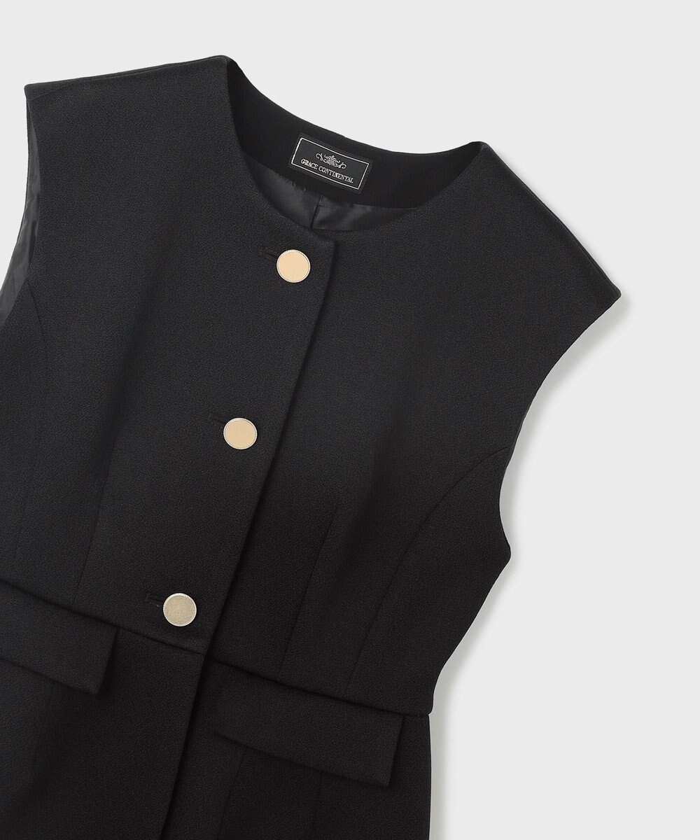 GRACE CONTINENTAL ダンボールニットジレジャケット 