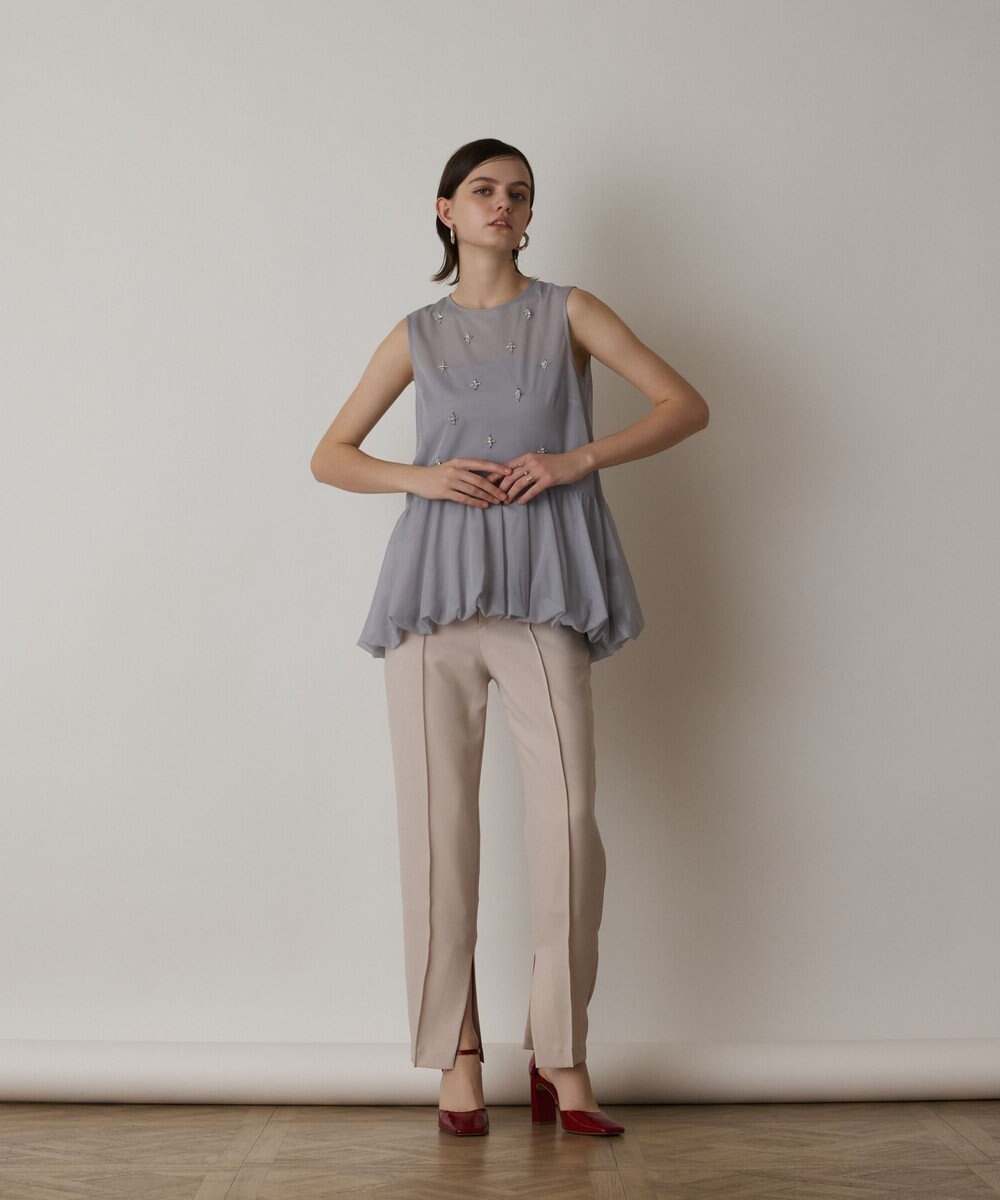 GRACE CONTINENTAL バルーンチュールトップ 