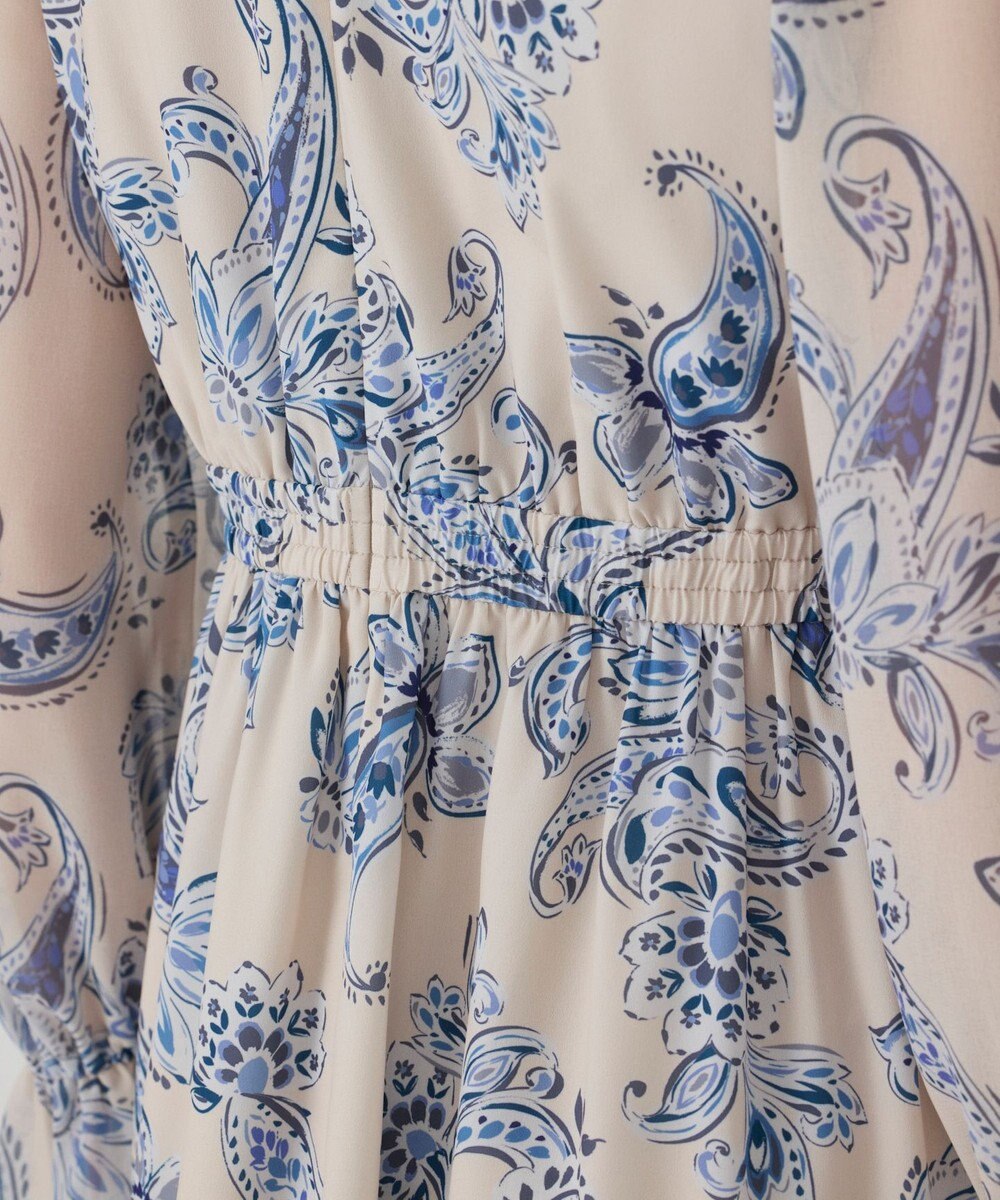 GRACE CONTINENTAL ペイズリーカシュクールワンピース 