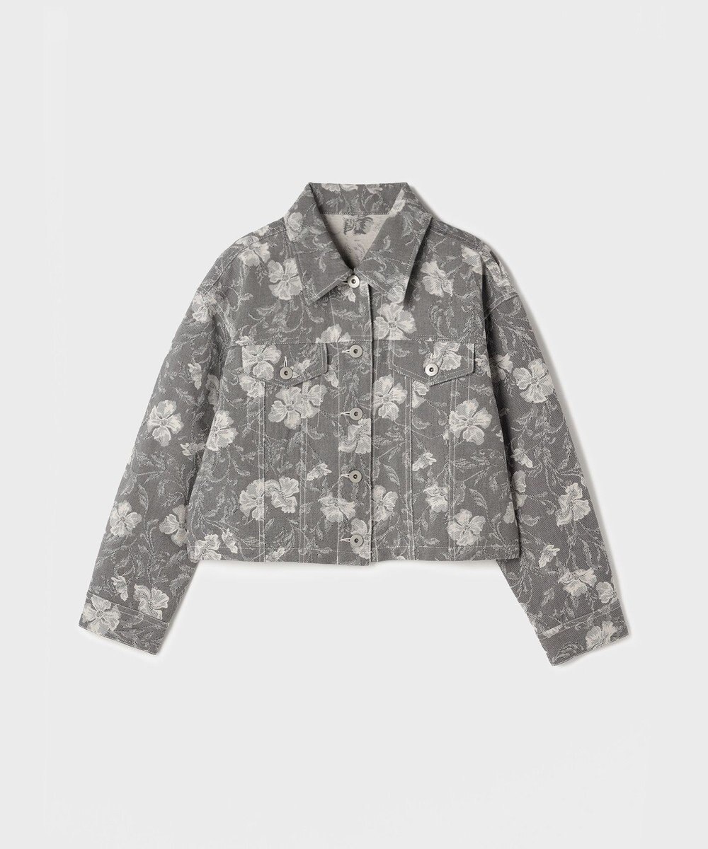 GRACE CONTINENTAL ボタニカルジャガードジャケット 