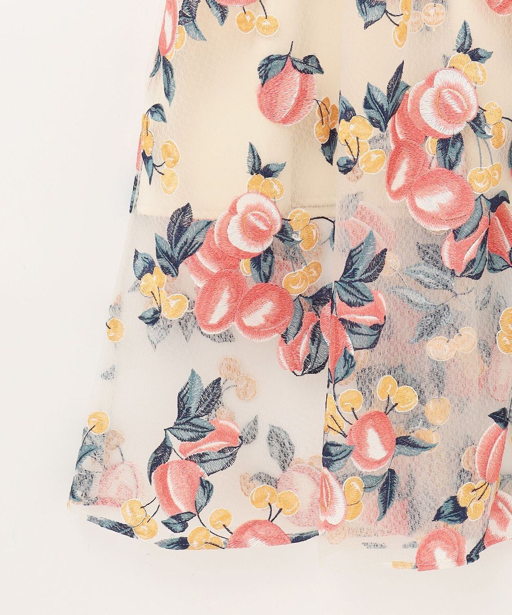 GRACE CONTINENTAL サマーフルーツ刺繍ワンピース 