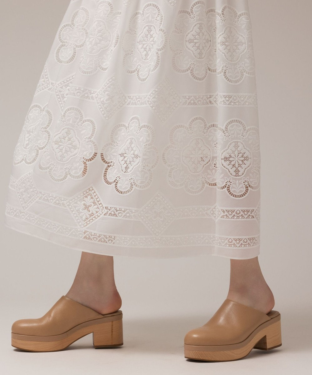GRACE CONTINENTAL カットワーク刺繍ワンピース