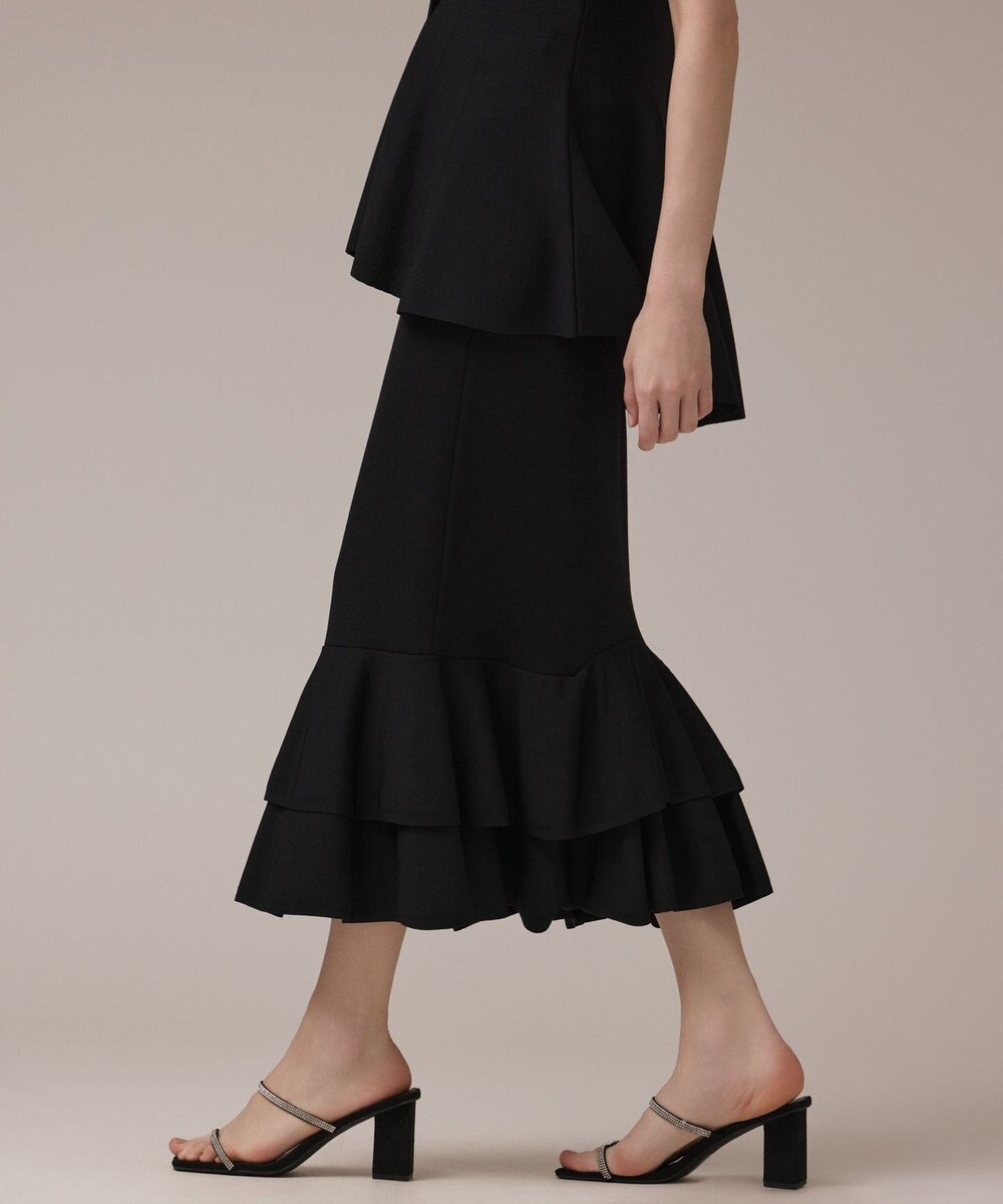 GRACE CONTINENTAL ティアードニットスカート 