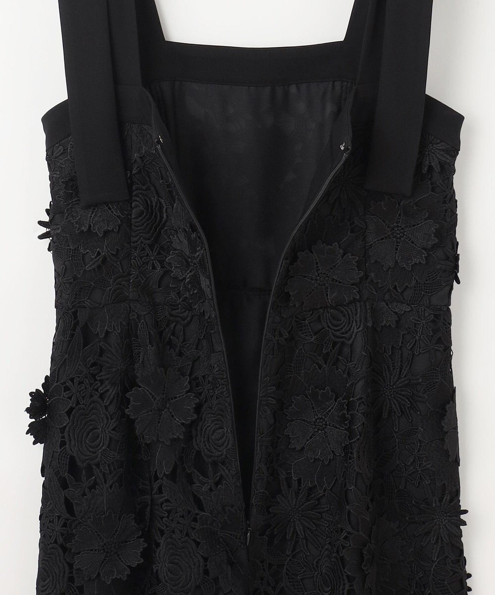 GRACE CONTINENTAL ケミカルフラワーレースワンピース