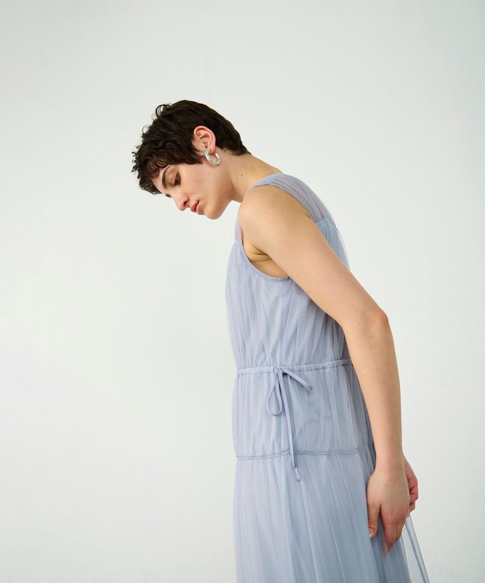 GRACE CONTINENTAL チュールティアードワンピース 