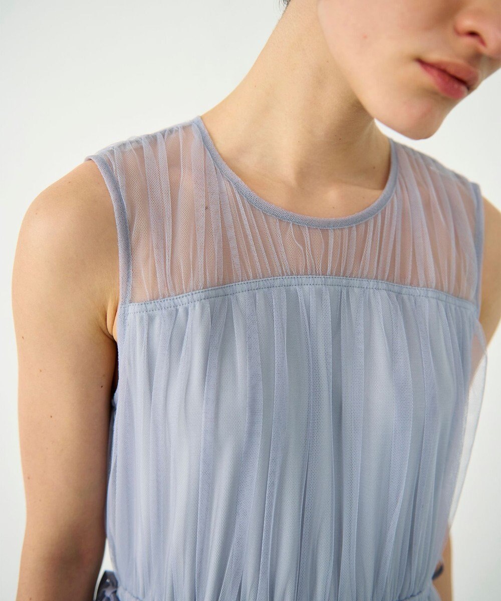 GRACE CONTINENTAL チュールティアードワンピース 