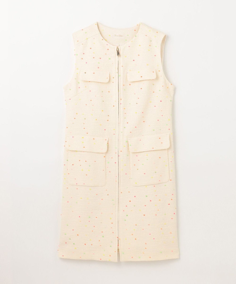 GRACE CONTINENTAL ネオンドットジャガードワンピース