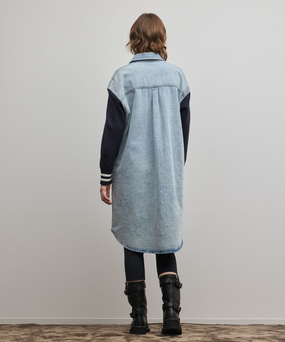 GRACE CONTINENTAL ニットスリーブデニムワンピース 