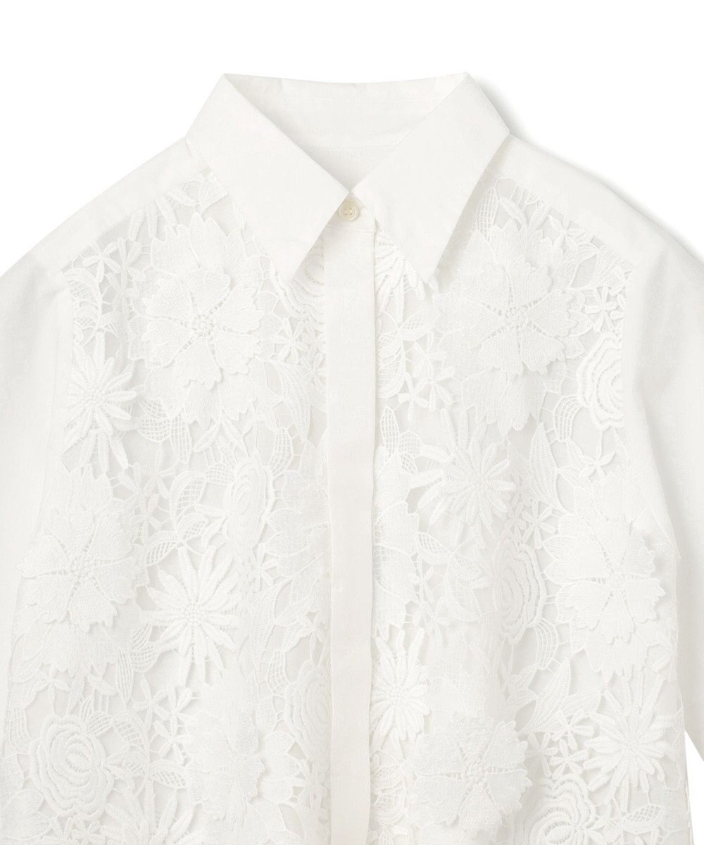 GRACE CONTINENTAL ケミカルフラワードレスシャツ 