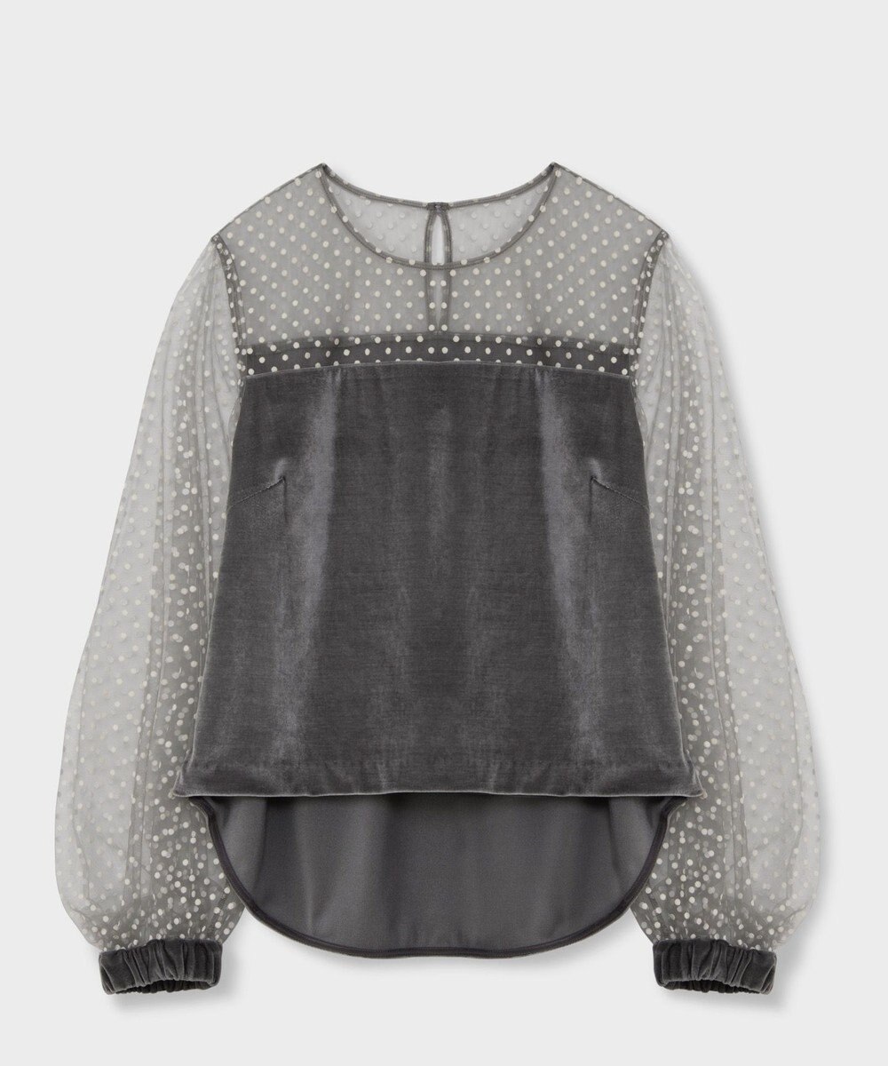 GRACE CONTINENTAL フロッキーチュールコンビトップ