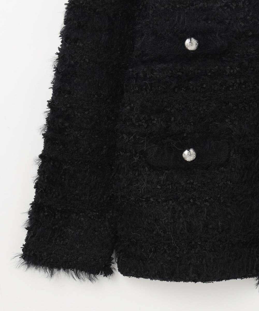 GRACE CONTINENTAL フェザーツイードニットカーディガン 