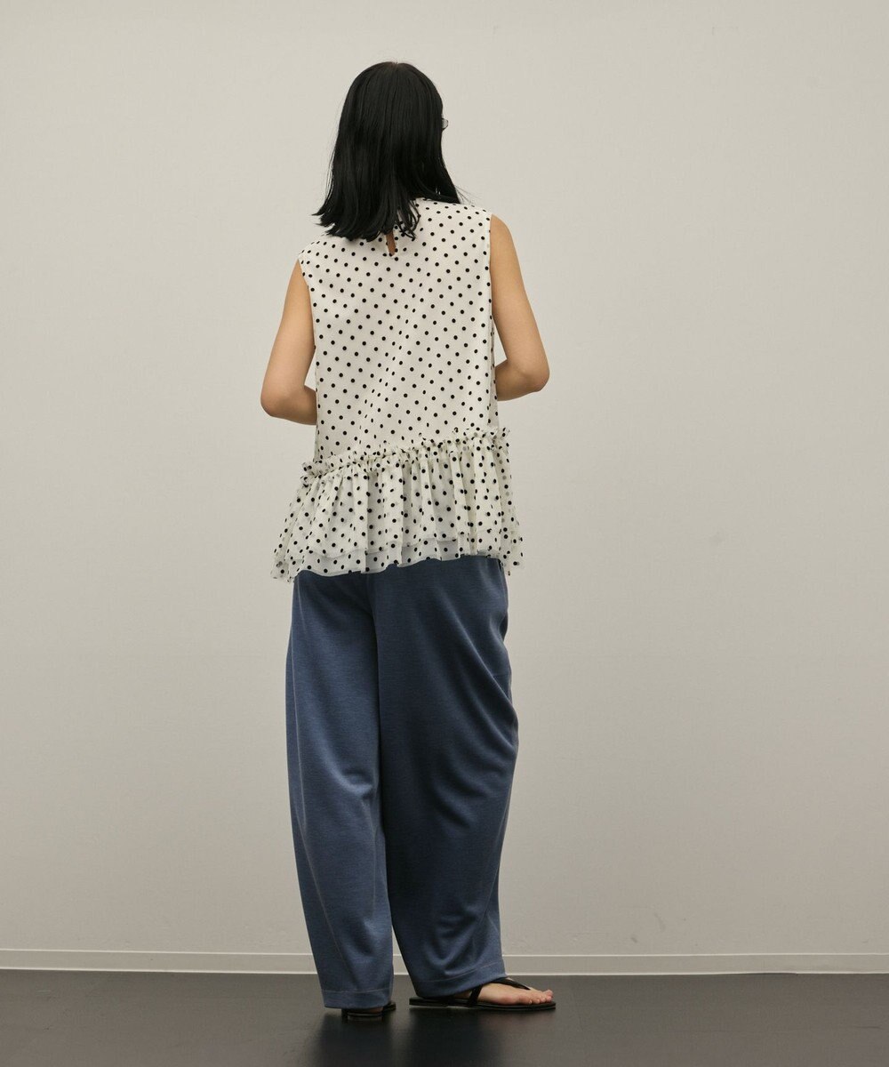 GRACE CONTINENTAL チュールティアードブラウス 