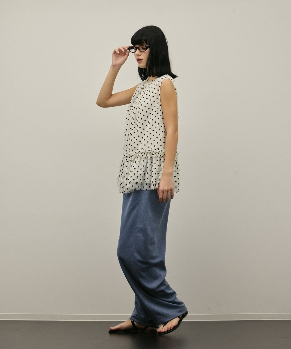 GRACE CONTINENTAL チュールティアードブラウス 