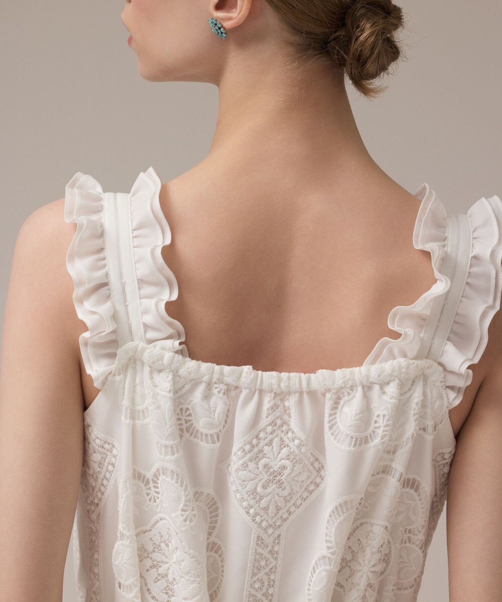 GRACE CONTINENTAL カットワーク刺繍ワンピース 