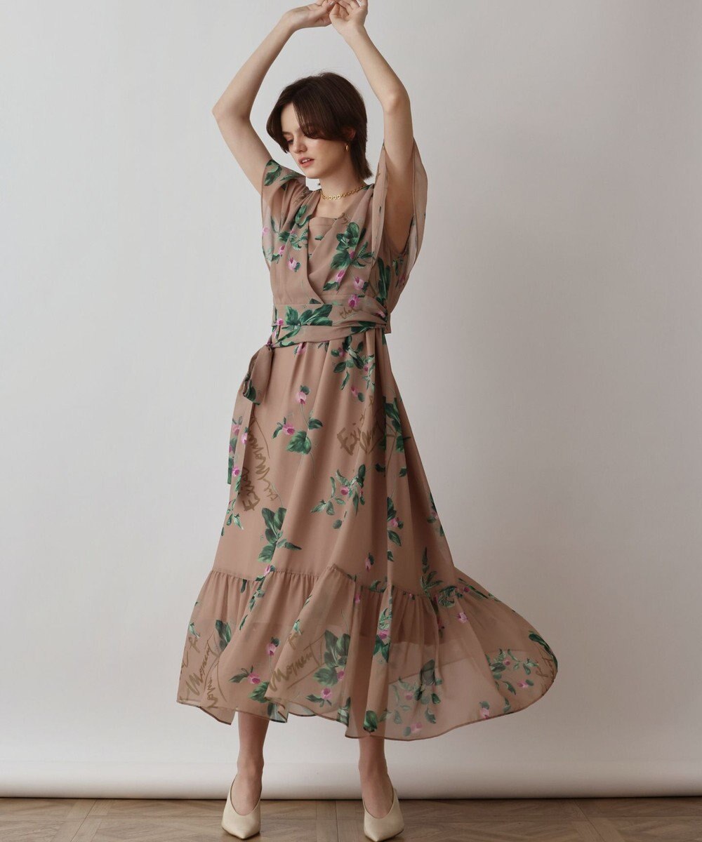 GRACE CONTINENTAL プリントセパレートワンピース 