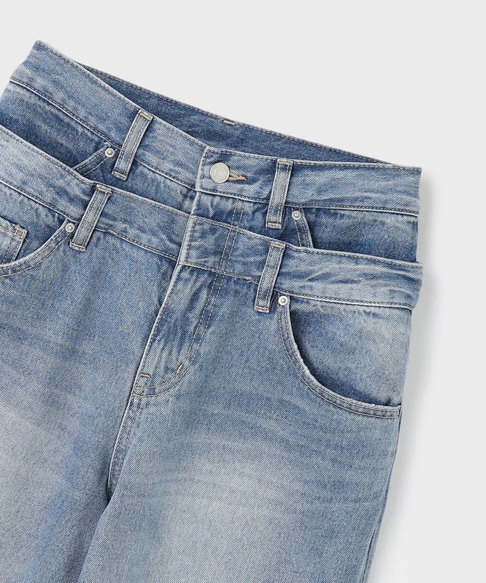 GRACE CONTINENTAL レイヤードデニムパンツ 