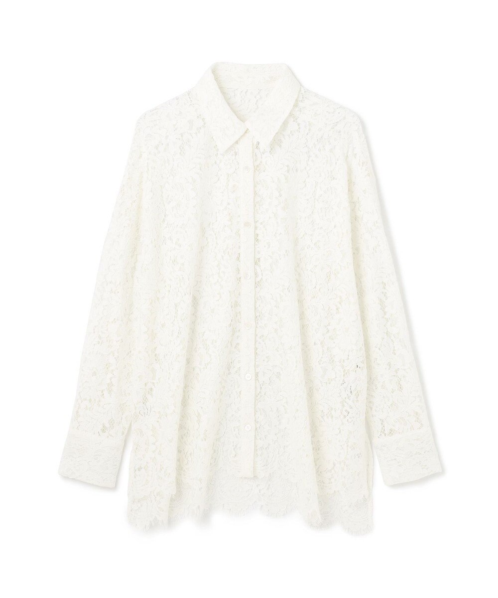 GRACE CONTINENTAL コードレースオーバーシャツ 