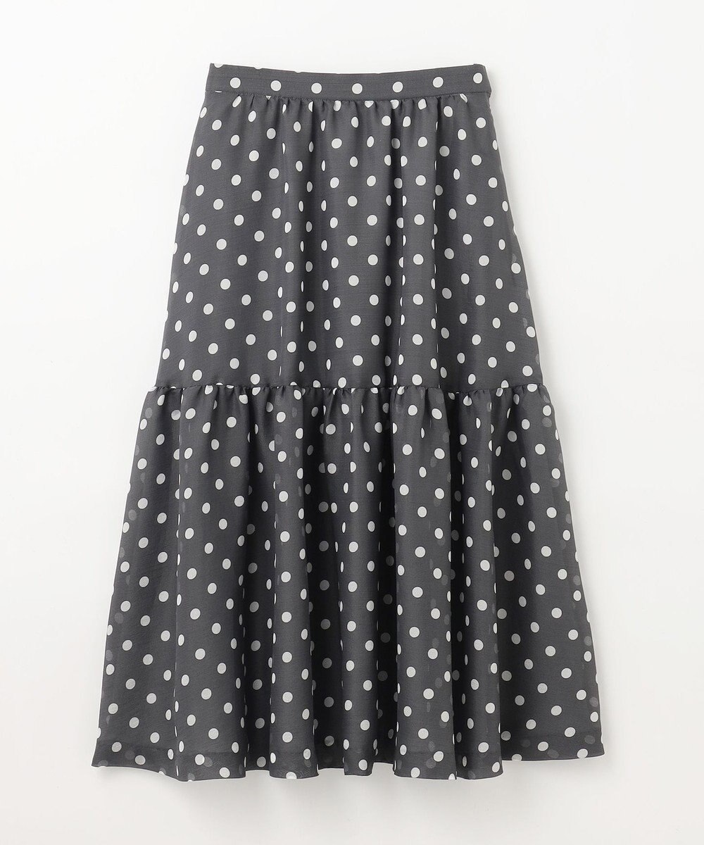 GRACE CONTINENTAL シアードットプリントスカート