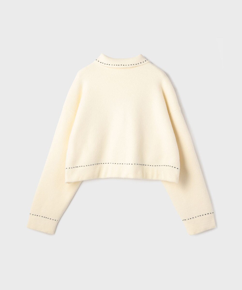 GRACE CONTINENTAL ステッチニットジャケット 