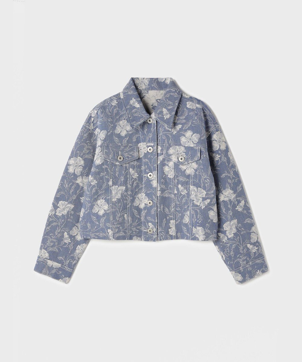 GRACE CONTINENTAL ボタニカルジャガードジャケット 