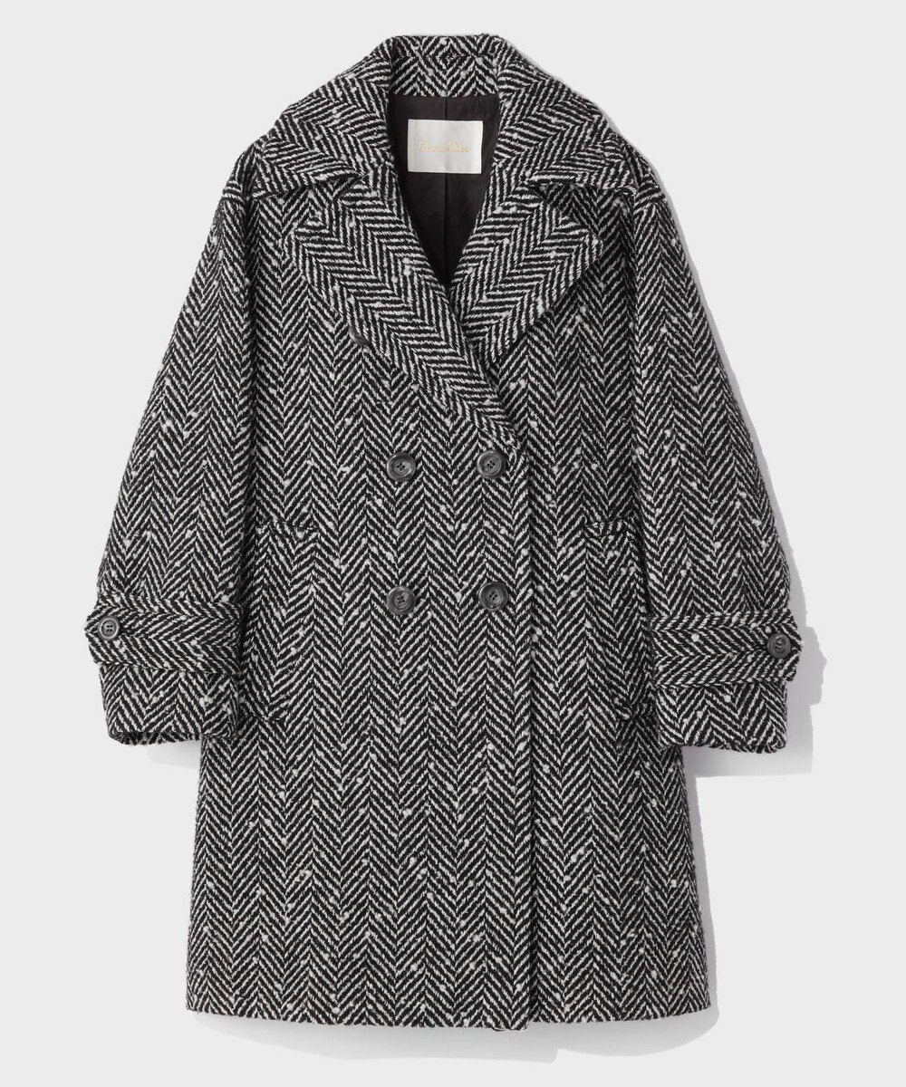 GRACE CONTINENTAL ヘリンボーンネップコート