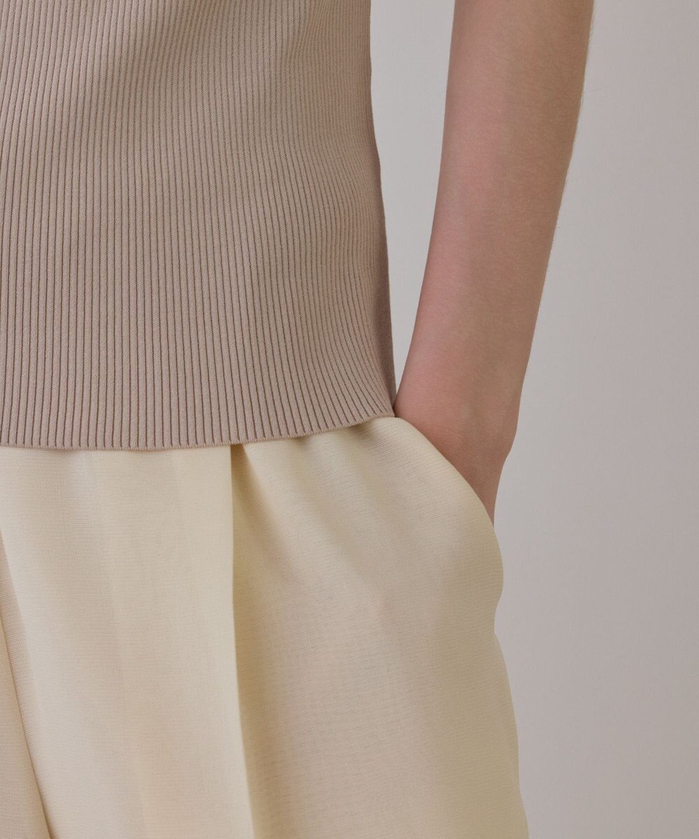 GRACE CONTINENTAL オフショルリブニットトップ