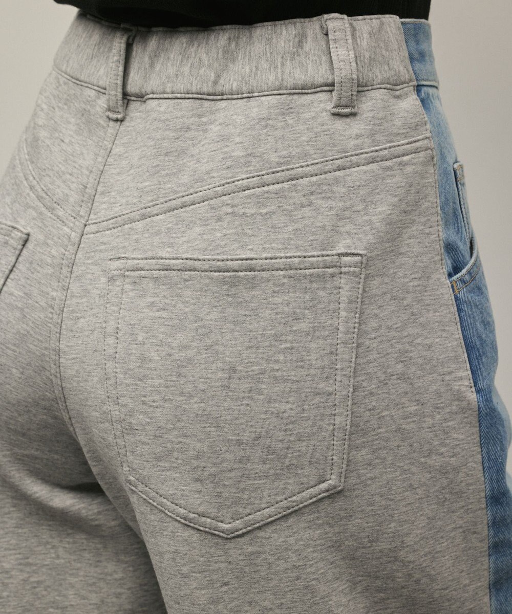 GRACE CONTINENTAL コンビドロストデニムパンツ 