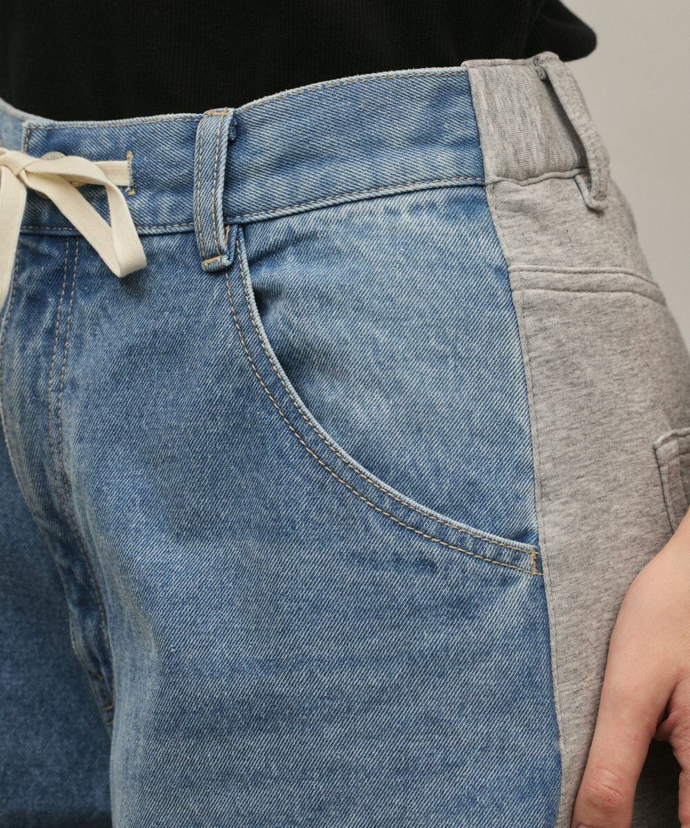 GRACE CONTINENTAL コンビドロストデニムパンツ 