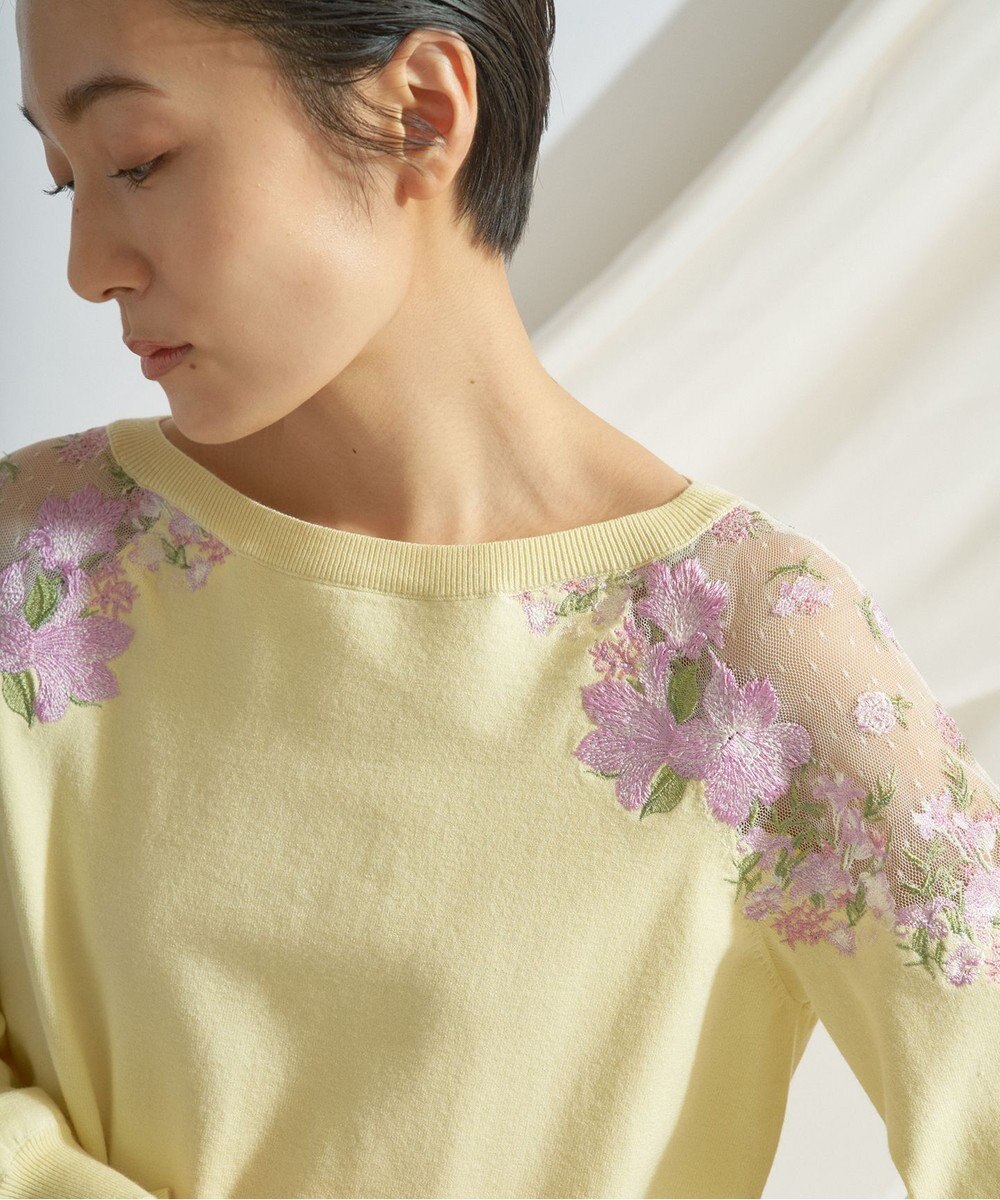セール】 マルチ刺繍ニットトップ （ニット・セーター）｜GRACE