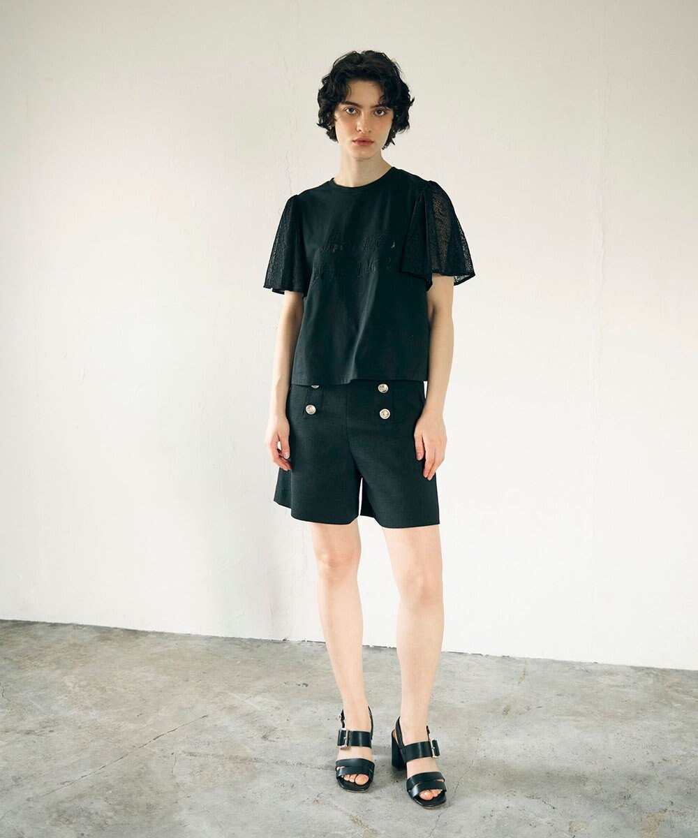 GRACE CONTINENTAL レースロゴTシャツ 