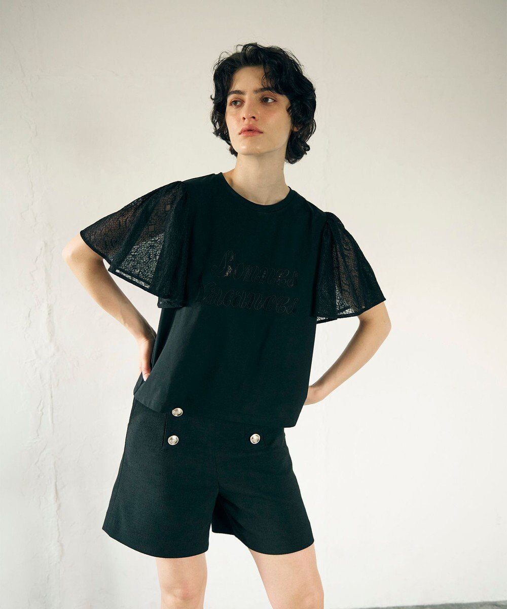 GRACE CONTINENTAL レースロゴTシャツ 