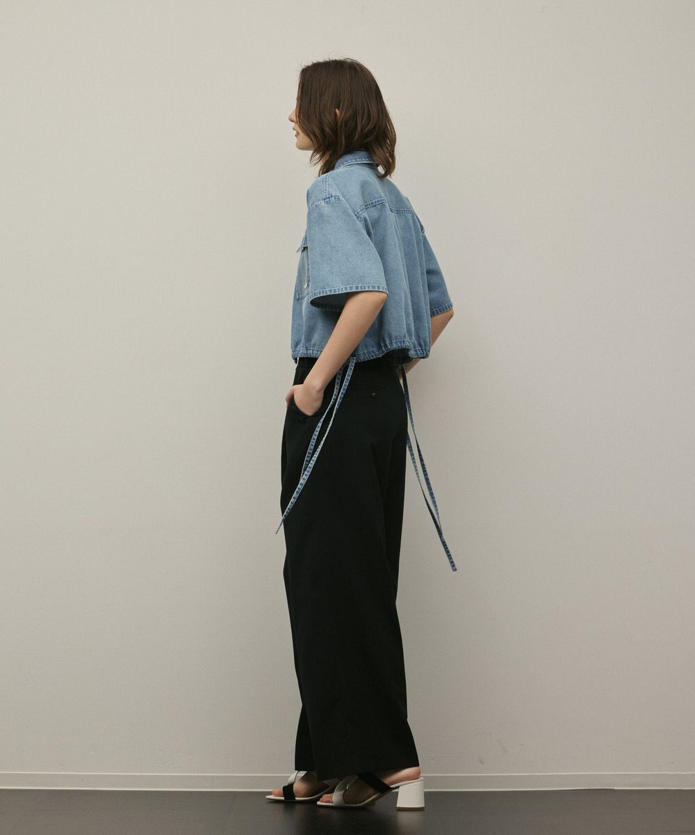 GRACE CONTINENTAL ハーフスリーブデニムシャツ 