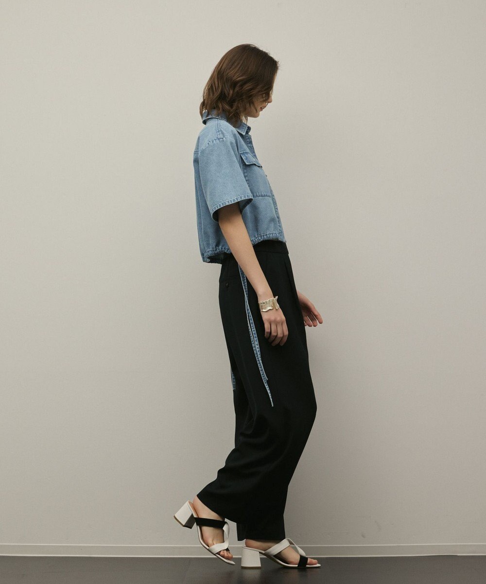 GRACE CONTINENTAL ハーフスリーブデニムシャツ 