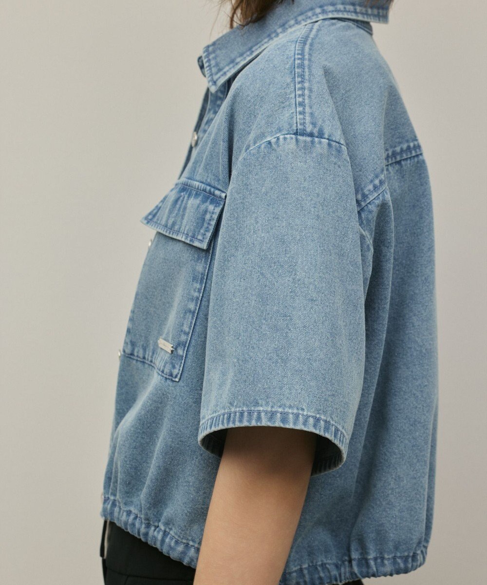 GRACE CONTINENTAL ハーフスリーブデニムシャツ 