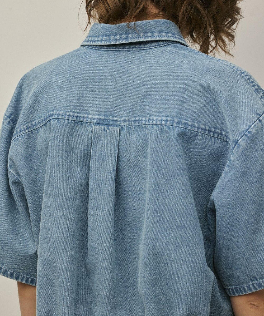 GRACE CONTINENTAL ハーフスリーブデニムシャツ 