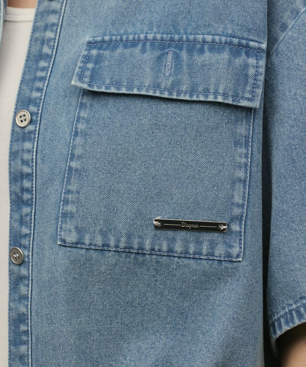 GRACE CONTINENTAL ハーフスリーブデニムシャツ 