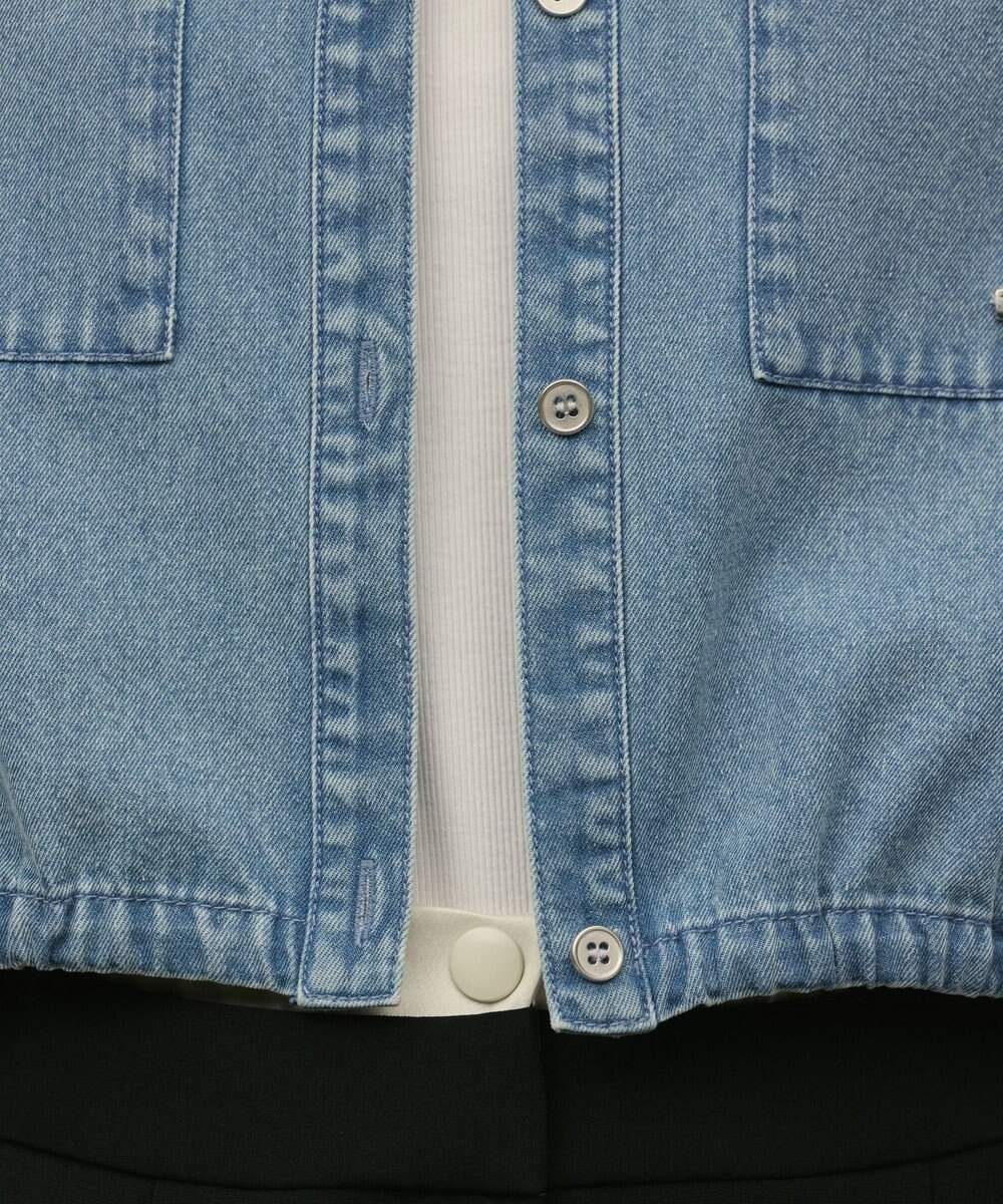 GRACE CONTINENTAL ハーフスリーブデニムシャツ 