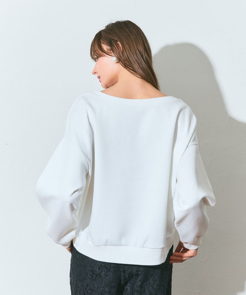 GRACE CONTINENTAL モチーフ刺繍スウェットトップ 