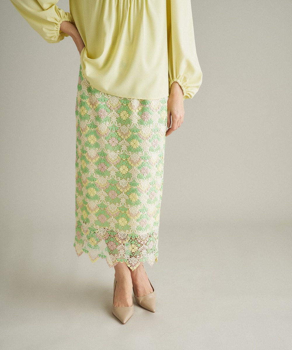 フラワーレースタイトスカート Grace Continental Grace Continental グレースコンチネンタル 通販 フラワーレースタイトスカート Grace Continental Grace Continental グレースコンチネンタル 通販