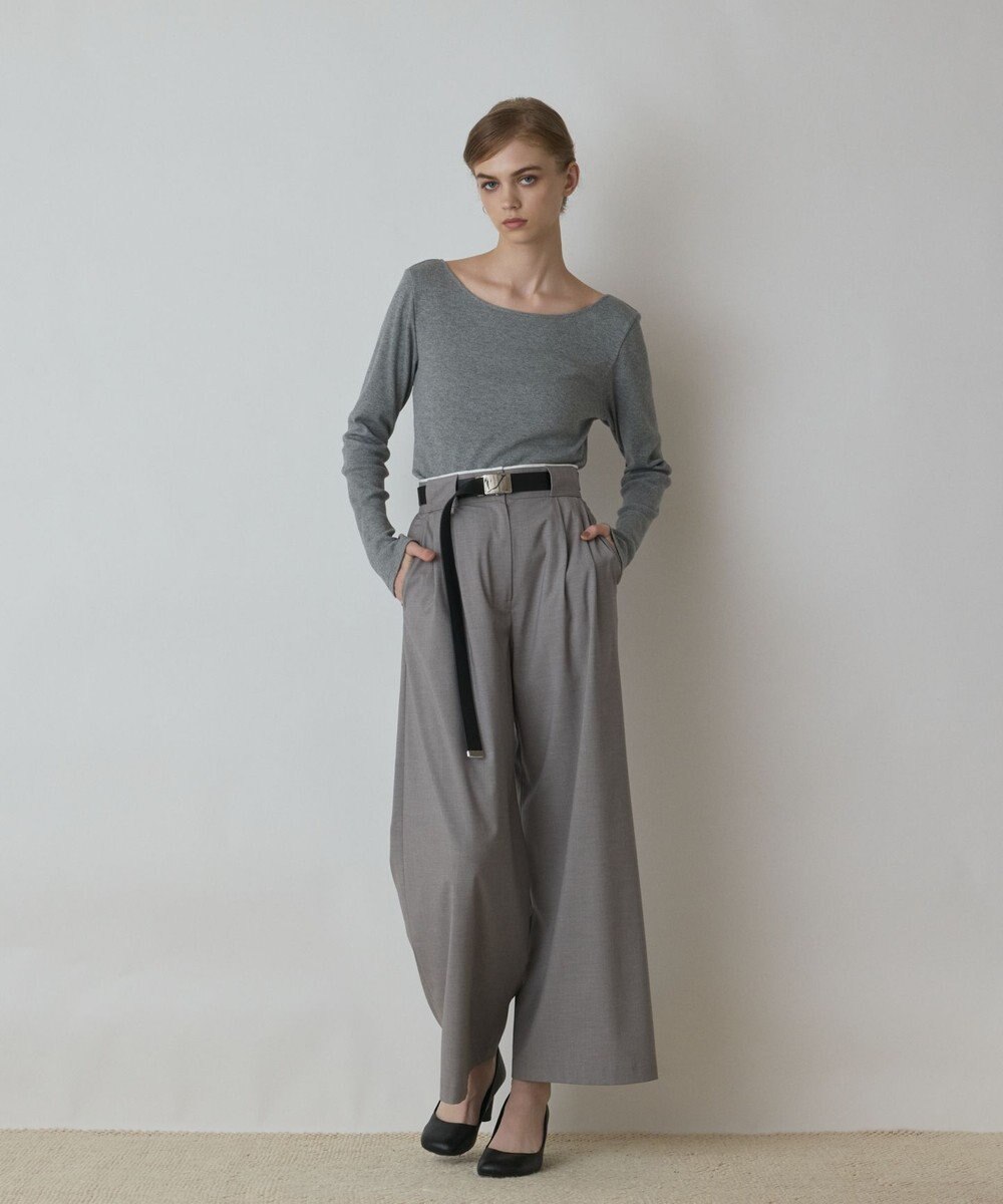 GRACE CONTINENTAL タックワイドパンツ 