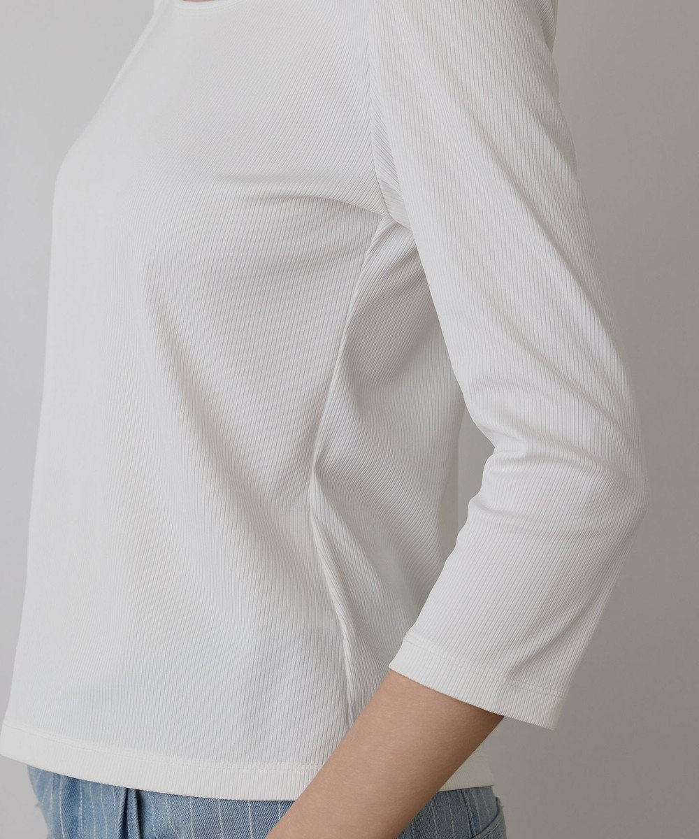 GRACE CONTINENTAL テレコボートネックトップ