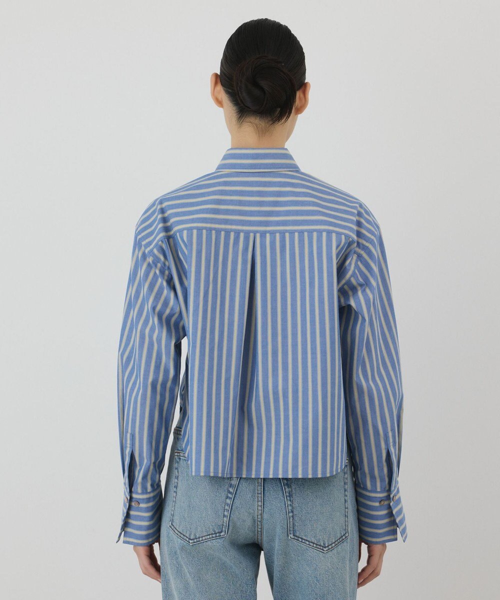GRACE CONTINENTAL ストライプショートシャツ 