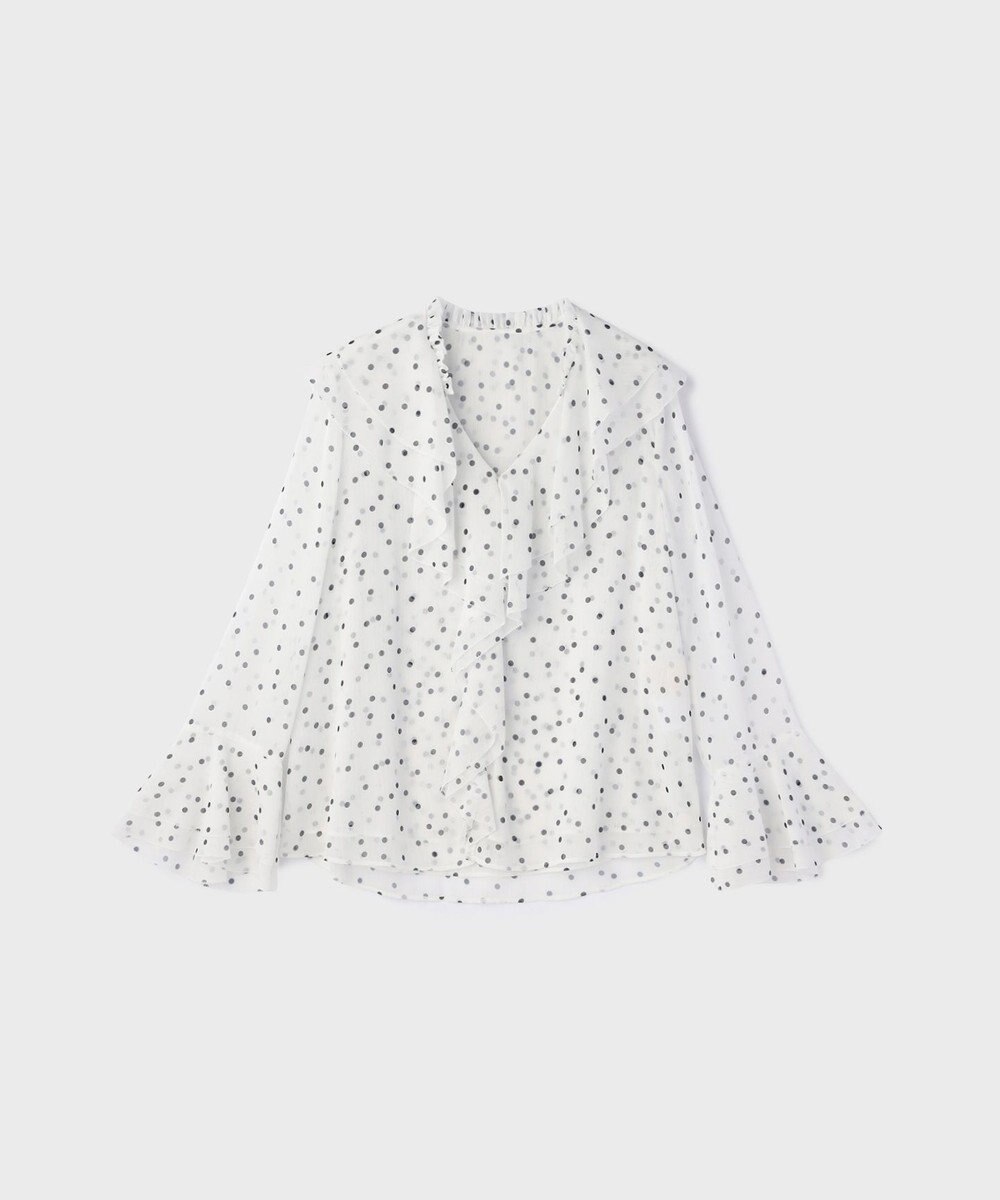 GRACE CONTINENTAL ラッフルドットトップ 