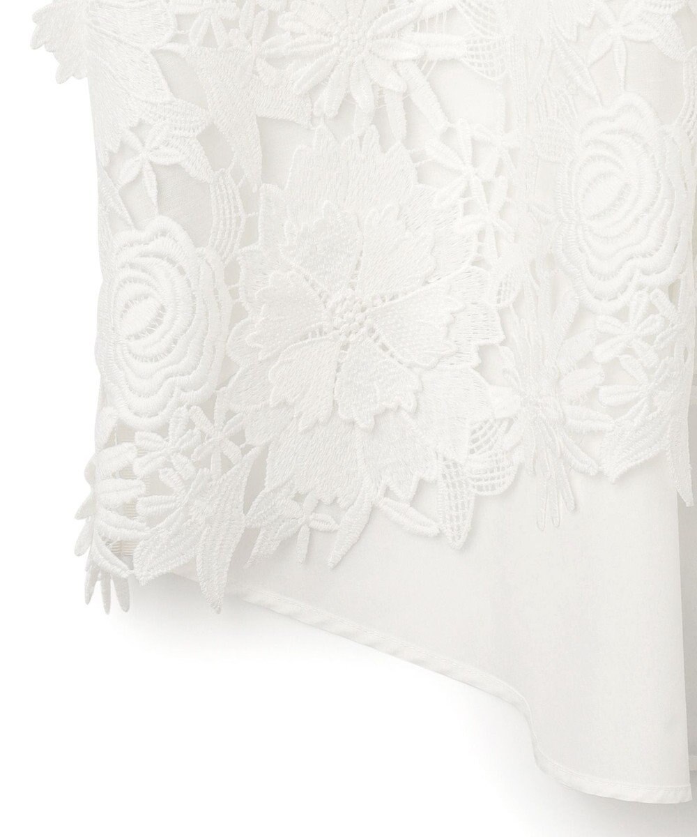 GRACE CONTINENTAL ケミカルフラワードレスシャツ 