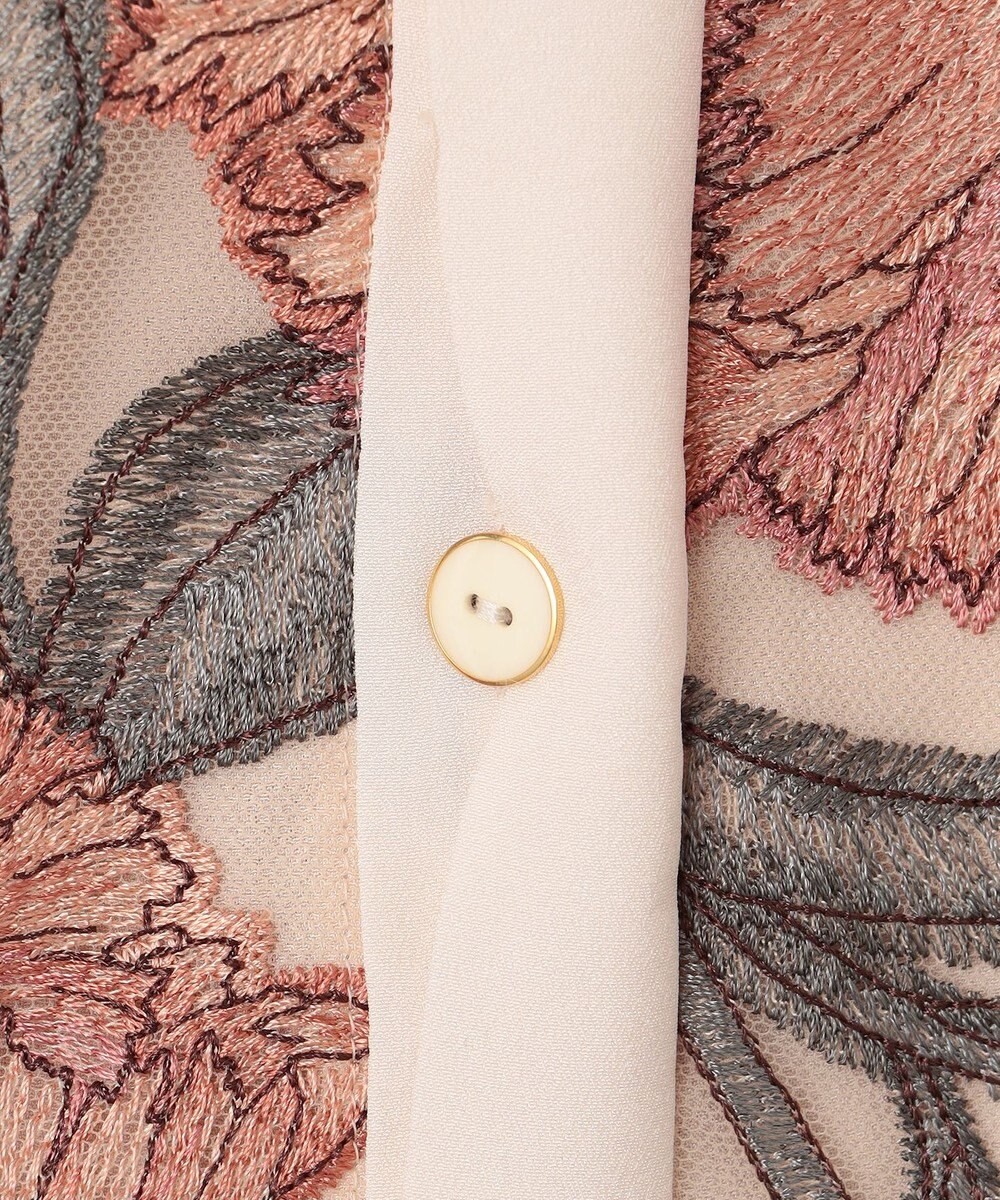 GRACE CONTINENTAL フラワー刺繍ミディドレス 